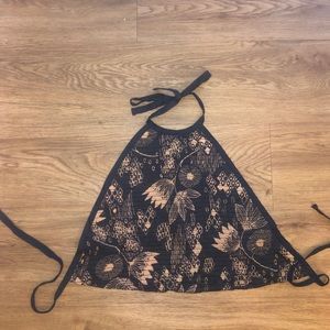 Urban Outfitters Floral Halter Top